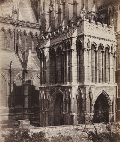 Catedral de Lincoln: El Pórtico de Galilea, c. 1857 de Roger Fenton