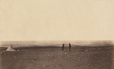 Oficiales en el mirador de Cathcarts Hill de Roger Fenton