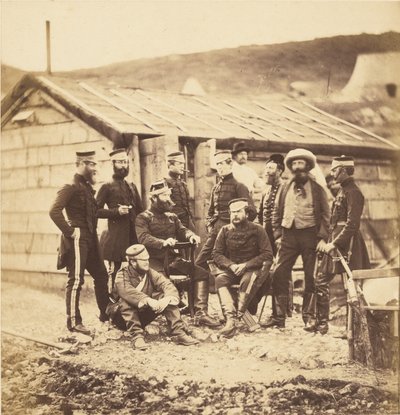 Oficiales del 4.º Regimiento de Dragones Ligeros. de Roger Fenton