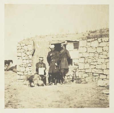 Oficiales en el Estado Mayor del Teniente General Sir Richard England de Roger Fenton