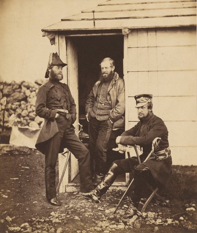 Oficiales del estado mayor del teniente general Sir G. Brown de Roger Fenton