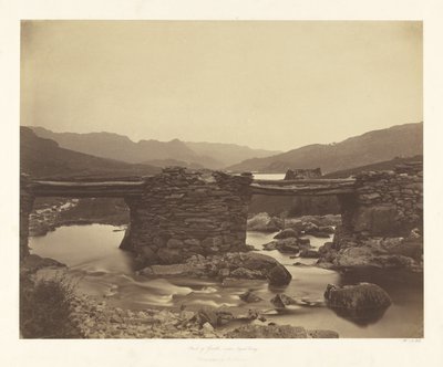 Pont-y-Garth, cerca de Capel Curig de Roger Fenton