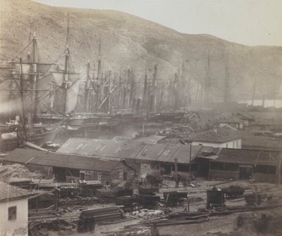 Cobertizos y talleres ferroviarios, Balaklava de Roger Fenton