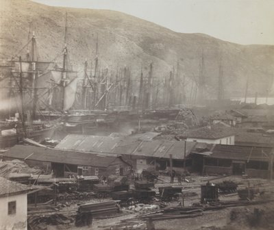 Cobertizos y talleres ferroviarios, Balaklava de Roger Fenton