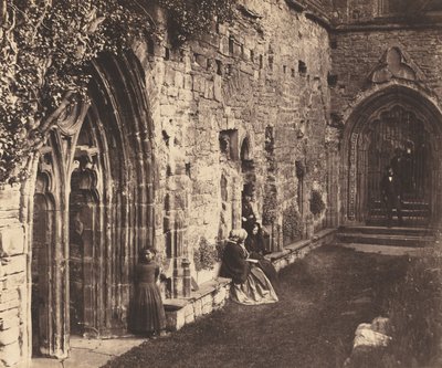 Los claustros, Abadía de Tintern, 1854 de Roger Fenton