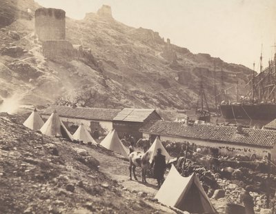 El Castillo Genovés, Balaklava, 1855 de Roger Fenton