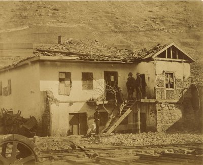 La antigua oficina de correos de Balaklava. de Roger Fenton