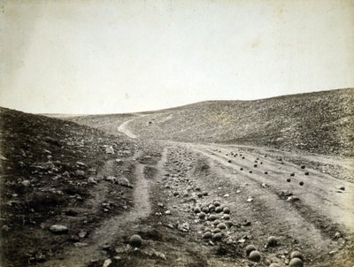 Valle de la Sombra de la Muerte, Crimea de Roger Fenton