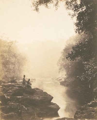 Wharfe y Pool, Debajo del Strid, 1854 de Roger Fenton
