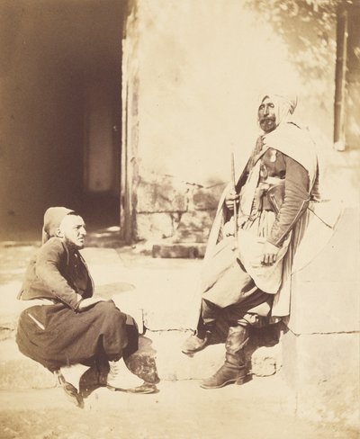 Zuavo y spahi, asistentes del mariscal Pélissier de Roger Fenton
