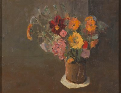 Naturaleza muerta (margaritas de San Miguel en una jarra) de Roger Fry