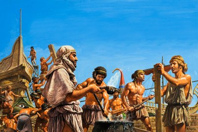 Construcción de la armada ateniense de Roger Payne