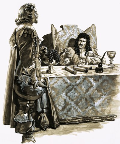 En busca del tesoro enterrado: William Phips recibe un encargo real de Carlos II de Roger Payne
