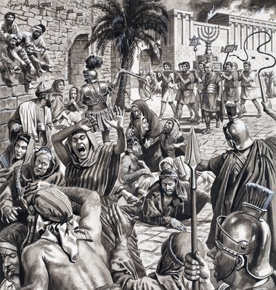 El granjero combatiente, de "Maestros de Roma" (gouache sobre papel) de Roger Payne