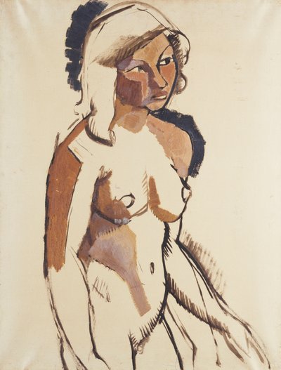 La Chica Italiana, tres cuartos de longitud, Mirando a la Derecha, c.1910-11 de Roger de La Fresnaye