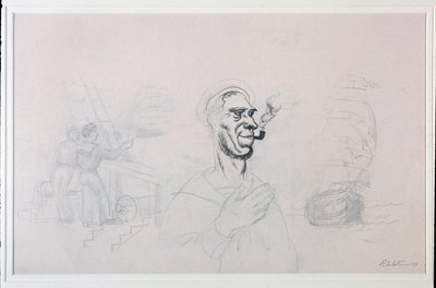 El marinero (Dibujo, siglo XX) de Roger de La Fresnaye