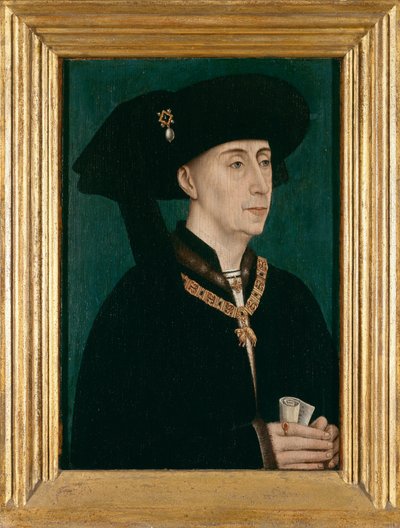 Felipe el Bueno (óleo sobre tabla) de Rogier van der (after) Weyden