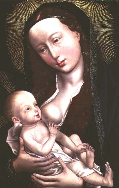 Madonna y Niño de Rogier van der (attr. to) Weyden