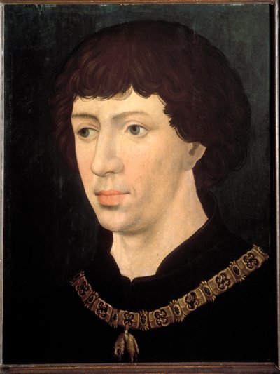 Retrato de Carlos el Temerario de Rogier van der (follower of) Weyden