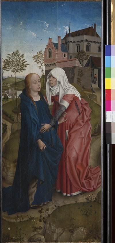 La visitación de Rogier van der (workshop of) Weyden