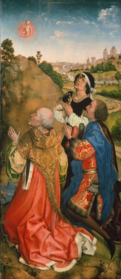Retablo Bladelin de Rogier van der Weyden (1399-1464), detalle de Rogier van der Weyden