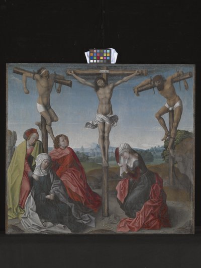 Crucifixión (óleo sobre madera) de Rogier van der Weyden