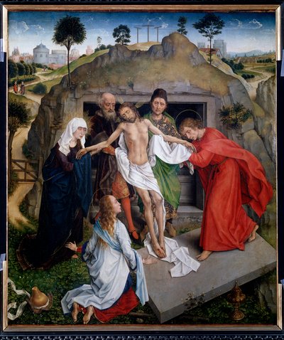 Deposición en el sepulcro Lamentación de Cristo de Rogier van der Weyden