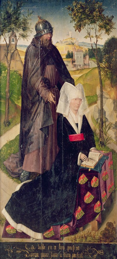Guillemette de Montagu con San Guillermo, 1460-66 de Rogier van der Weyden