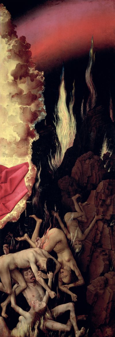Infierno, panel del Juicio Final, c.1445-50 de Rogier van der Weyden