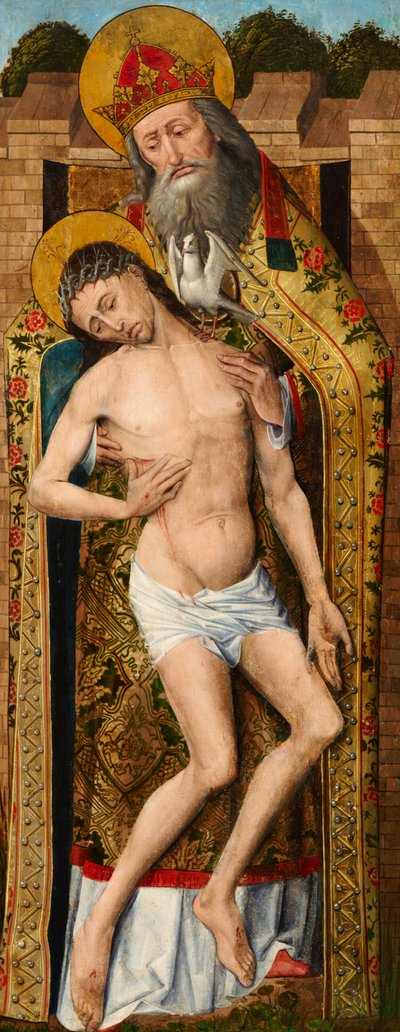 Santísima Trinidad, panel exterior del Tríptico de Weston, c.1480 de Rogier van der Weyden