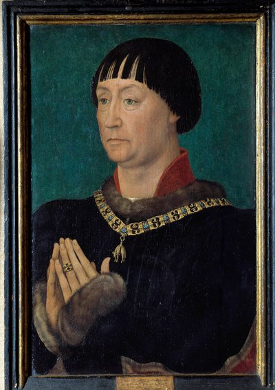 Retrato de Juan I llamado el Belicoso, Duque de Cleves de Rogier van der Weyden