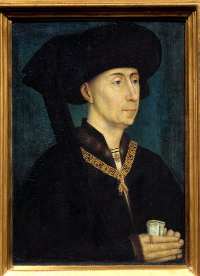 Retrato de Felipe III de Borgoña llamado Felipe el Bueno de Rogier van der Weyden