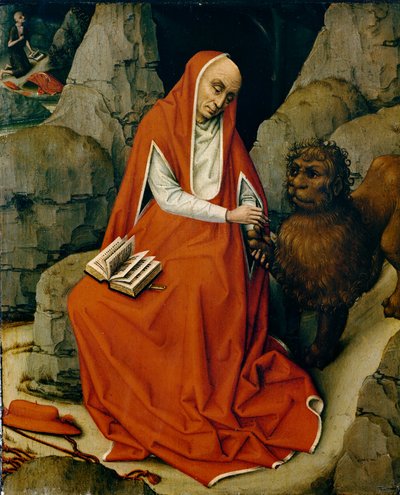 San Jerónimo en el desierto, c.1450-65 de Rogier van der Weyden