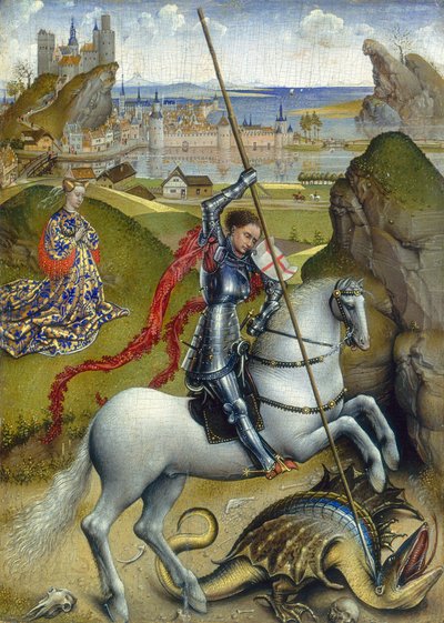 San Jorge y el dragón, c.1432-1435 de Rogier van der Weyden