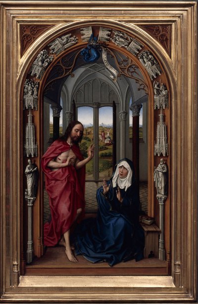 El altar de Nuestra Señora de Miraflores, c. 1440 de Rogier van der Weyden