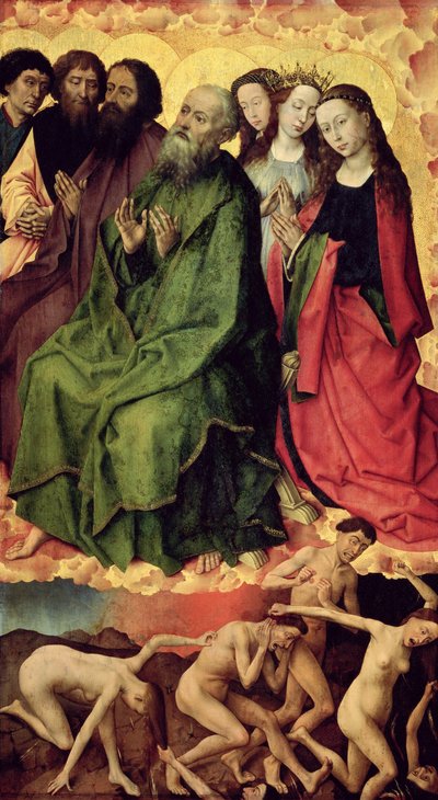 El Juicio Final, la entrada de los condenados en el infierno, c.1445-50 (óleo sobre tabla) de Rogier van der Weyden