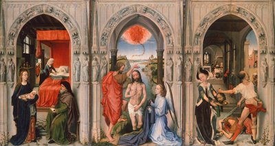 Tríptico del Bautista de Rogier van der Weyden (1399-1464) de Rogier van der Weyden