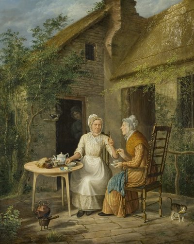 Las chismosas del pueblo, c.1828 de Rolinda Sharples