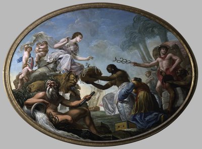 Oriente ofrece sus riquezas a Britannia de Roma Spiridione