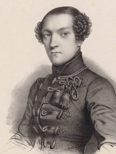 Retrato del pianista y compositor Antoine de Kontski 1817-1899 de Romain Cazes