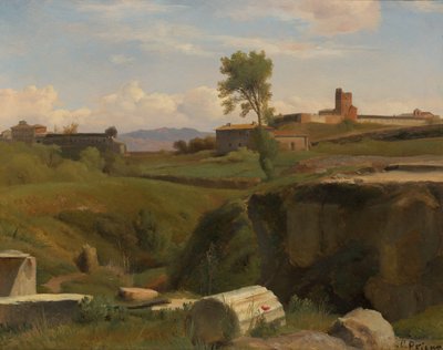 Vista en la Colina Aventina, Roma de Romain Etienne Gabriel Prieur