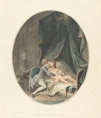Valmont y Emilie de Romain Girard after Nicolas Lavreince