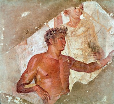 Un héroe o un dios (fresco) de Roman