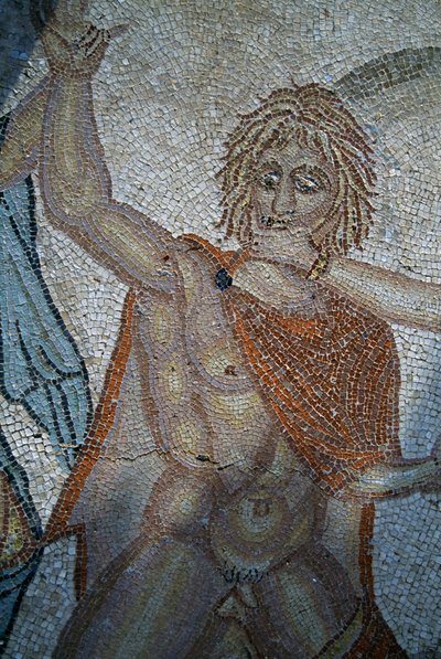 Rapto de Hylas por las Ninfas, mosaico en la Casa de Venus en la ciudad romana de Volubilis de Roman