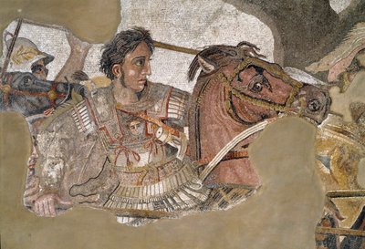 Alejandro Magno en su caballo Bucéfalo de Roman