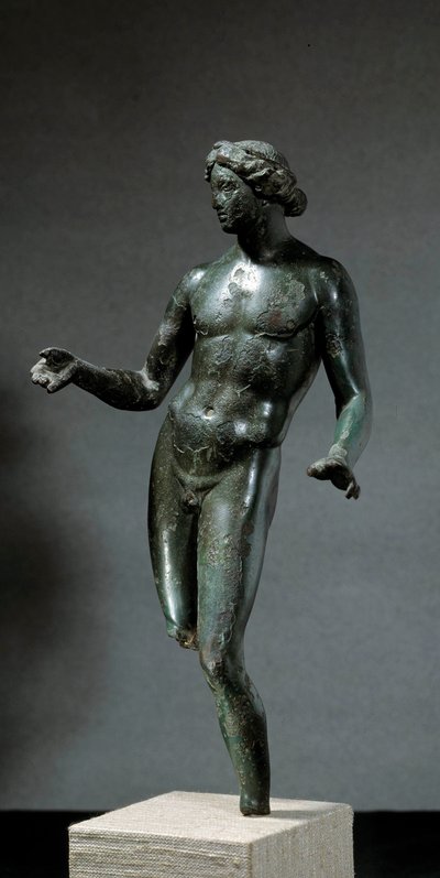 Apolo. Estatua de bronce de Mansat La Courriere, Creuse. Siglo I-II d.C. París, Museo del Louvre de Roman