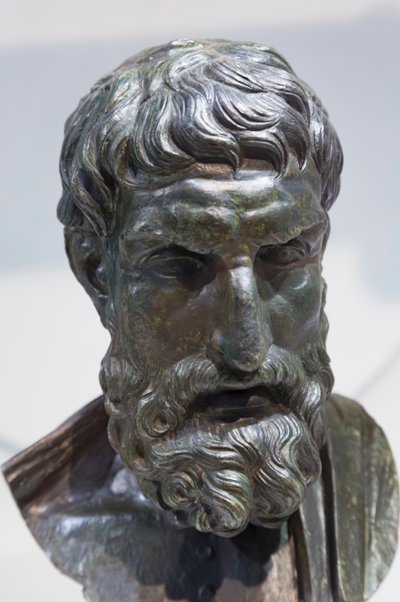 Busto de Epicuro de Roman