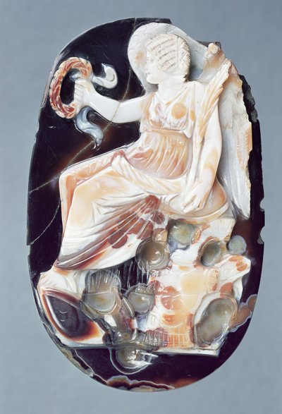 Camafeo que representa a Julia Domna como Victoria, c.200 d.C. de Roman