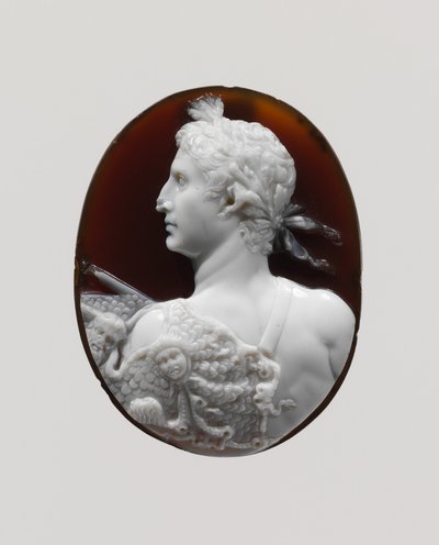 Retrato en camafeo del Emperador Augusto, c.41-54 d.C. de Roman