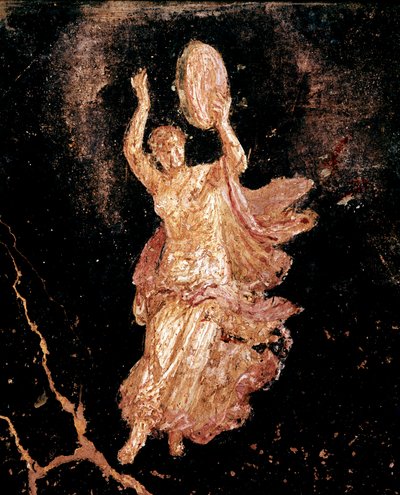 Bailarina con pandereta (fresco) de Roman